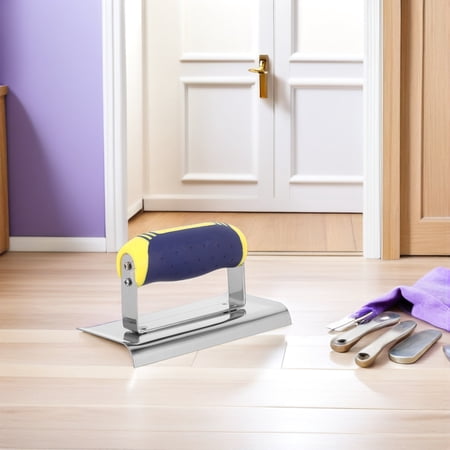 LOLIPPYY Stainless Steel Concrete Edger Tool for Wall Finishing and Masonry Repair with Ergonomic Grip