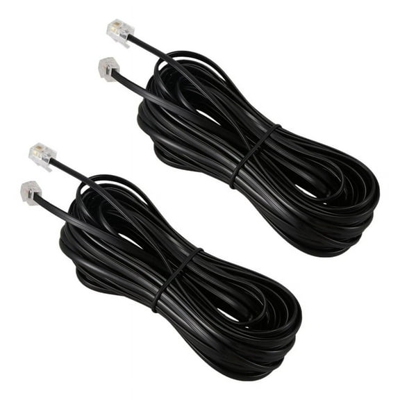 2X RJ11 6P4C Telephone Cable Cord ADSL Modem 10 Meters
