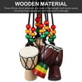 thumbnail image 4 of GARVALON 4Pcs Mini Djembe Drum Pendants for Diy Projects Traditional African Style Multi Color, 4 of 7