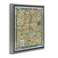 thumbnail image 4 of Stupell Industries Vintage Yellowstone Map History & Language Painting Gray Floater Framed Canvas Art Print Wall Art, 18 x 18, 4 of 10