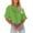 Green, variant on Sherrylily Women Half Sleeve Cropped T Shirt Crop Tops Casual Summer Tees