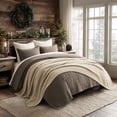 thumbnail image 6 of EVERGRACE Chunky Chenille Knit Throw Blanket for Couch, Soft Luxurious Oversized King Moss Stitch Blanket for Bed, Large Cozy Farmhouse Knitted Throw for Sofa, Sand Dune, 92" x108", 6 of 8