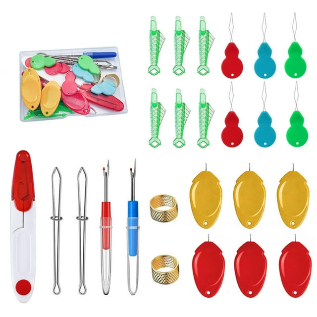 Needles for Sewing Stainless Sewing Thread Accessories Dealther Device Detector Yellow Red Red