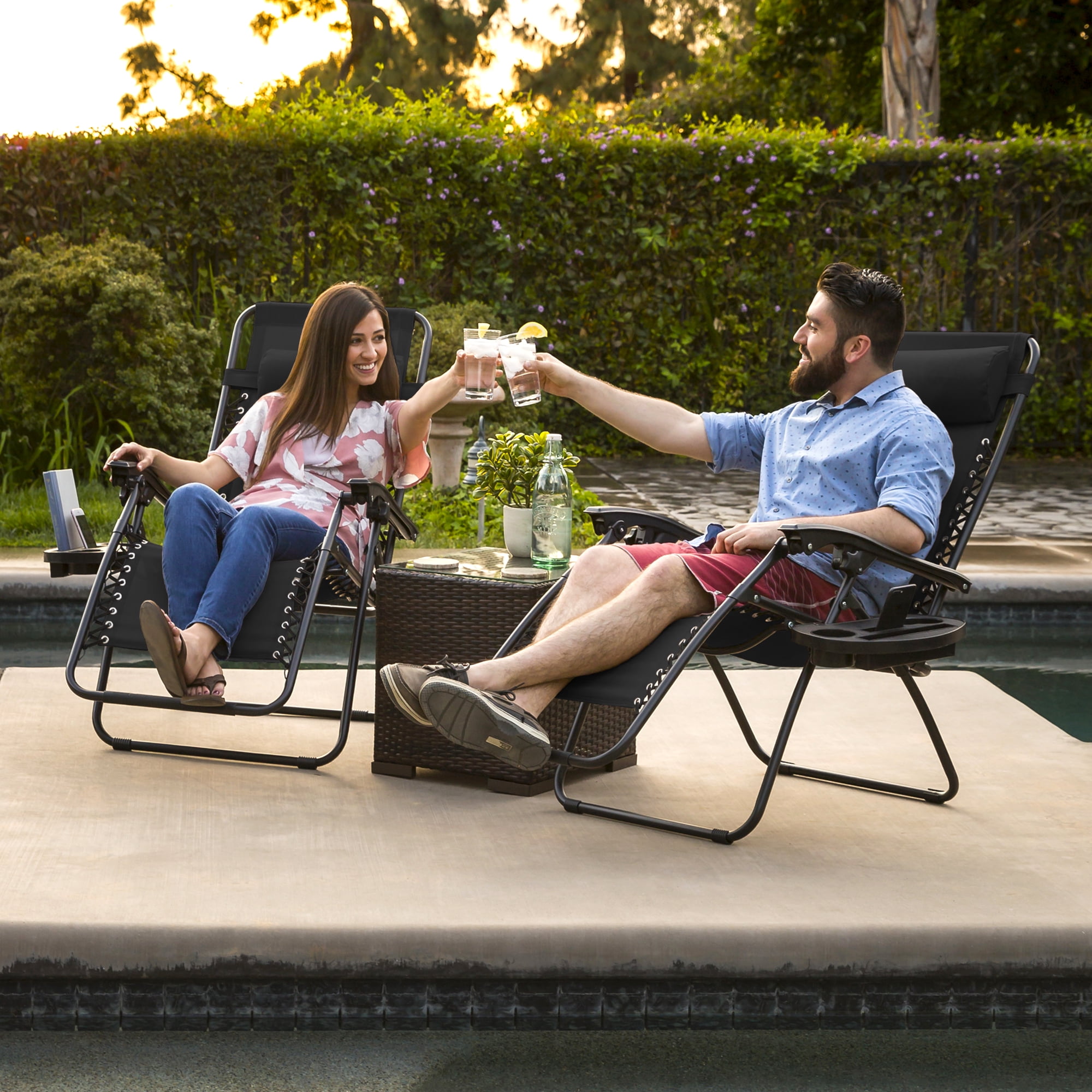 Zero Gravity Chairs Case Of 2 Lounge Patio Outdoor Yard Zero Gravity Chairs Case Of 2 Lounge Patio Outdoor Yard Beach New Com