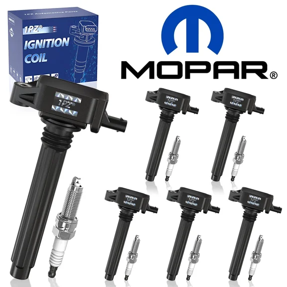 1PZ 333-KH0 6 Genuine Ignition Coil Set For Mopar 5149168AJ Dodge Charger Challenger 3.6L V6