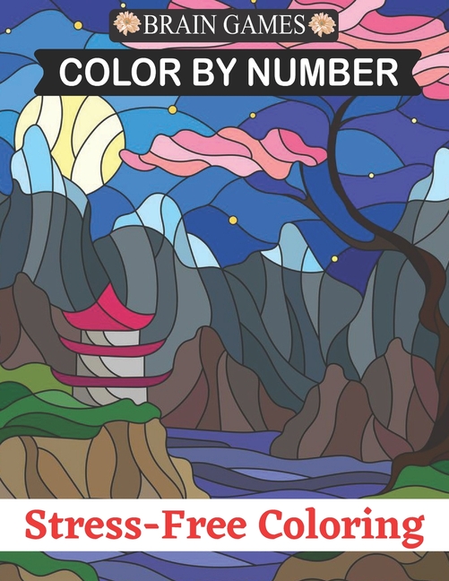 Brain Games Color By Number StressFree Coloring Adults Relaxation