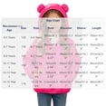 thumbnail image 3 of Edvintorg Girls Fleece Jacket Long Sleeve Loose Casual Zip up Coat Solid Color Hooded Puffer Outerwear with Pocket Teenage Girl Clothes Size 4-15, 3 of 9