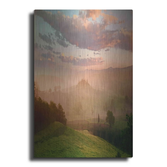 Luxe Metal Art 'Villa Toscana' by Alan Klug, Metal Wall Art, 12"x16"