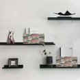 thumbnail image 4 of 2 Pack Foldable Felt Storage Cubes 10.1×6.3×4.7in Open Home Storage Bins for Organizing Shelf, Retro Stripe Printed, 4 of 6