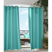 Outdoor De cor Gazebo Outdoor Solid Grommet Top Curtain Panel, 96 H x 50 W, Butter