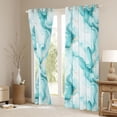 thumbnail image 4 of Homewish Aqua Purple Marbling Black Out Curtains for Women, Chic Abstract Ombre Curtains Pack of 2 (42x63 Each), Fashion Artwork Style Bedroom Curtains, Black Out Curtains Room Decor, 4 of 6