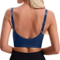 thumbnail image 5 of Vhkiploz Front Closure Wireless Bras for Women's Zip-Up Longline T-Shirt Mastectomy Bralettes Solid Workout Sporty Athletic Daily Underwears, 5 of 5