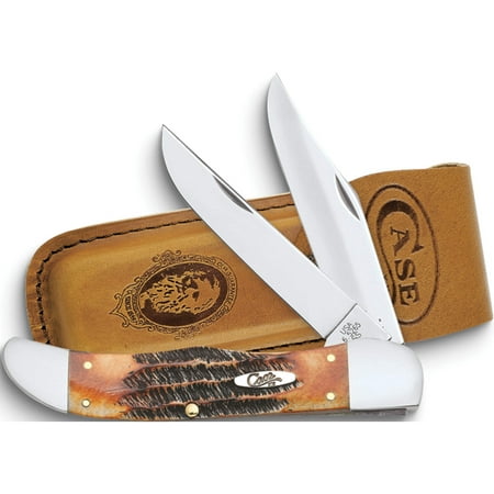 Fashion Case Bone Stag Folding Hunter Knife Made In United States gm13767