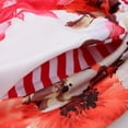 thumbnail image 4 of Tachiuwa Robe T-Shirt à Manches Courtes Imprimé Floral Rayé Col Rond Taille Haute pour Femmes - 4, m m, 4 of 9