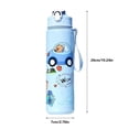 thumbnail image 2 of Botella de agua Capybara de 700 ml con pajita y asa, linda taza de viaje for niños y adultos, 2 of 6
