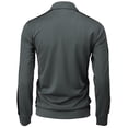 thumbnail image 4 of H2H Mens Active Slim Fit Track Lightweight Jacket Zip-up Long Sleeve Training Basic Designed CHARCOAL US 3XL/ASIA 4XL (CMOJA134), 4 of 6