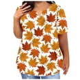 thumbnail image 1 of Fiudx Camisas para Mujer Tops de Talla Grande para Mujer, Blusa Sexy con Cuello En V, Blusa de Manga Corta de Verano Holgada Informal de Encaje, 1 of 5