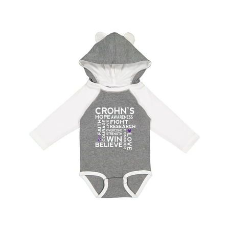 

Inktastic Crohns Disease Awareness Gift Baby Boy or Baby Girl Long Sleeve Bodysuit