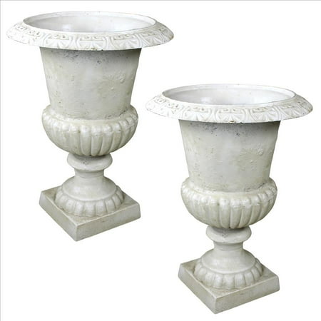 Design Toscano Château Elaine Authentic Iron Urn - Large Set of 2