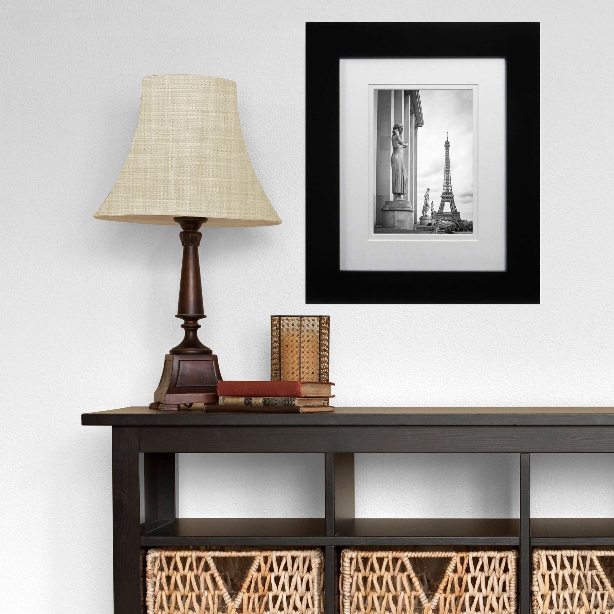 Hometrends Museum 6x8in Photo Frame,Black Finish, Decorative Tabletop and Wall Picture Frame