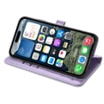 thumbnail image 2 of Funda Cartera FOXDOCK para iPhone 16 , Flip PU con Relieve de Gatos y Perros, Tarjetero y Soporte, 2 of 6