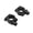 Black, variant on Riousery Handlebar Mirror Mount Clamp Aluminum Rearview Side Mirrors Adapter Holder Universal for Bicycle Motorcycle Scooter, 2 Pcs 10mm / 0.39 inches, Black[cite: 1]