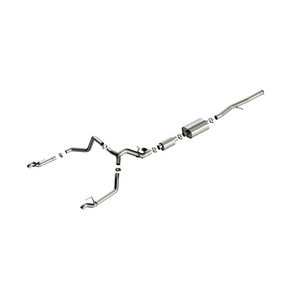 Borla 2024 Chevy Silverado 1500 6.2L V8 S-Type Cat-Back Exhaust with Valve Simulator - Part 140993