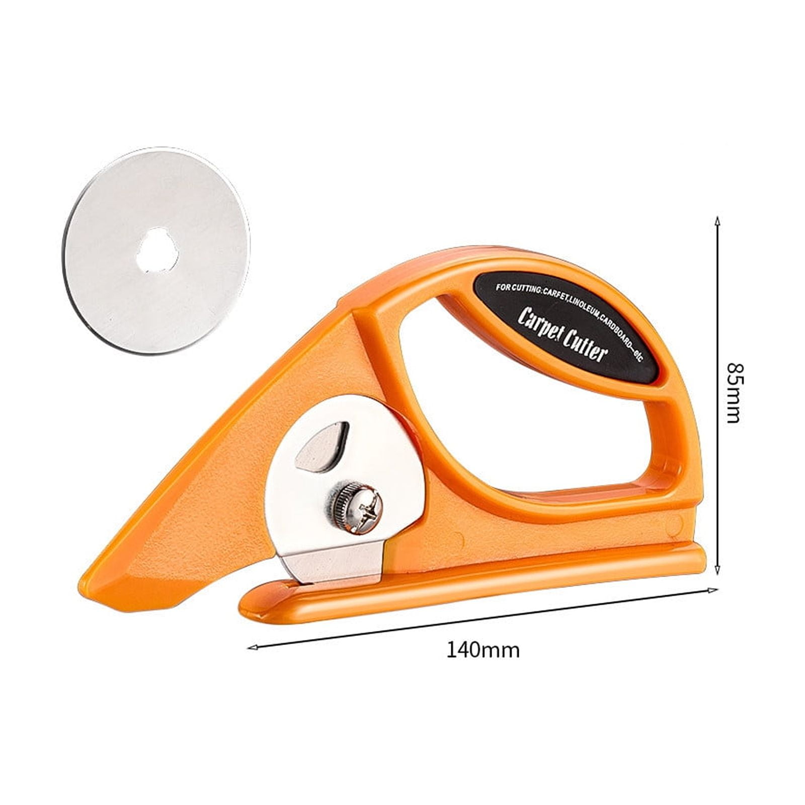 3 Packs Trapezoid Carpet Cutter Knife, Manual Multi-Purpose Tool with 45mm Blade for Leather Fabric Carpet Quilting, Precision Cutting Craft DIY Stainless Steel Utility Knife, Sharp Durable Hand Tool