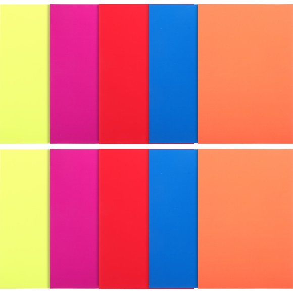 COMPUKAS Suministros Para Fiesta Papel Neon Para Manualidades Con Multicolor