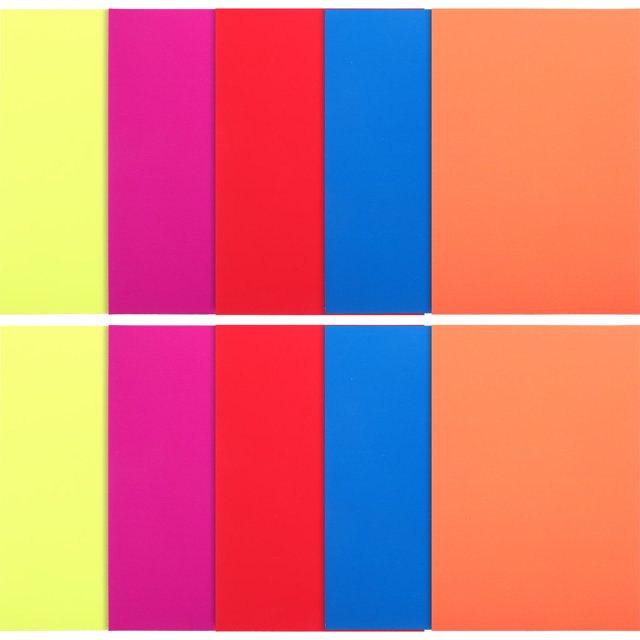 COMPUKAS Suministros Para Fiesta Papel Neon Para Manualidades Con Multicolor
