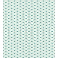 thumbnail image 3 of Ocean Duvet Cover Set, Bold Half Circles Sea Inspired Theme Waves Simplistic Retro Design Maritime Print, Decorative 3 Piece Bedding Set with 2 Pillow Shams, Queen Size, Sky Blue White, by Ambesonne, 3 of 3