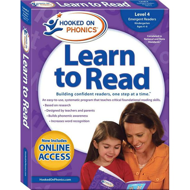 Hooked on Phonics Learn to Read - Level 4 : Emergent Readers (Kindergarten  | Ages 4-6) - Walmart.com - Walmart.com