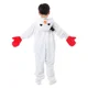 thumbnail image 4 of Mono unisex para niños con forma de galleta de jengibre, elfo ayudante de Papá Noel, disfraz de muñeco de nieve rojo de Papá Noel, traje de Año Nuevo 2024, 4 of 5