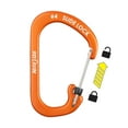 thumbnail image 3 of Nite Ize Aluminum SlideLock Carabiner - Daily Use & Lightweight Carabiner - Compact Aluminum Carabiner with Lock - Versatile Rectangular Carabiner - Size 4, Orange (4 Pack), 3 of 8