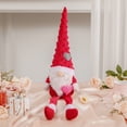 thumbnail image 5 of Valentine's Day Gnomes Stuffed Plush Holding Heart New Year Party Dining Table, 5 of 13