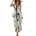 thumbnail image 2 of Musical Notes Sleeveless Dress Dresses Women Summer Evening Dresses Ladies Bohemia Long Dresses, 2 of 9