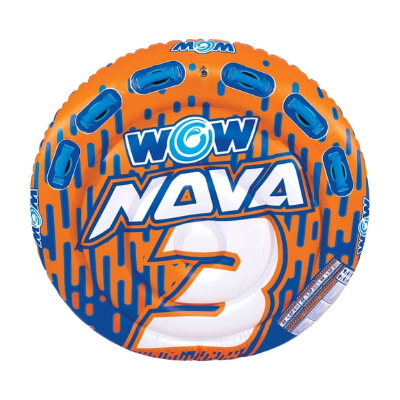 WOW Sports Nova 3 Person 3P Towable Deck Tube (22-WTO-3985)