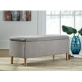 thumbnail image 3 of Signature Design by Ashley Kaviton Upholstered Accent Bench with Pillowtop, Gray, 3 of 4