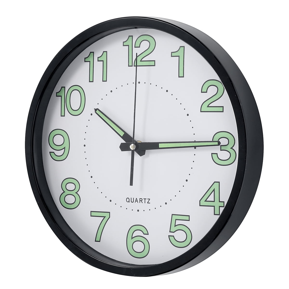 Indoor Decorative Wall Clock 12inch Luminous Moon Battery Operated Silent 