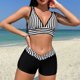 thumbnail image 1 of Trajes de baño Amzcrzy Tankini para mujer traje de baño de mujer con cuerpo dividido a rayas traje de baño estampado de moda traje de baño sexy con cuerpo dividido conjunto de traje de baño negro S, 1 of 9