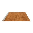 thumbnail image 2 of Ahgly Company Machine Washable Indoor Square Abstract Orange Modern Area Rugs, 4' Square, 2 of 4