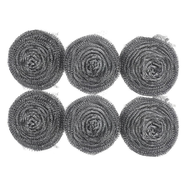 unbranded 6Ud Lavaplatos De Acero Inoxidable Resistente Para Limpieza De Ollas Y Sartenes