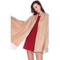 thumbnail image 4 of Solid Color Scarf For Women, Ladies Shawl Warm Scarf Cloth Stole (Khaki), 4 of 6