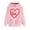 F Pink, variant on Fjofpr Women Clothes under $10 Womens Sweatshirts & Hoodies on Women's Print Winter Hoodie Pullover Tops Long Sleeved Comfortable Sweatshirt