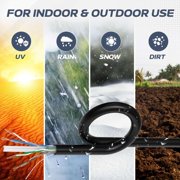 Cables Direct Online 500FT CAT6 Outdoor 23AWG 550MHz UTP Copper Clad Aluminum Solid Bulk Ethernet Cable Direct Burial UV Wire