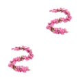 thumbnail image 3 of Monstrate Flores artificiales de Sakura, vid colgante, de novia de cerezo Oriental, arco, decoración de pasillo, balcón de seda, Type2 NO2, 3 of 6