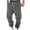 Dark Gray, variant on Dagugfen Cargo Pants for Men Drawstring Elastic Waist Tapered Leg Fitted Comfy Outdoor Sweatpants Pockets