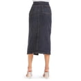 thumbnail image 3 of Falda de mezclilla con cierre Roman Fashion/ Juvenil, 4025 (Mezclilla tono escuro) gris oscuro G, 3 of 4