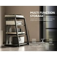 thumbnail image 6 of Design 4-Tier AV Media Stand Corner Shelf for Record Player Wooden Stereo Cabinet Audio Rack Tower with Height Adjustable Wooden Shelves for/Apple TV/Xbox One/ps4 (Night Black), 6 of 16