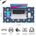 thumbnail image 5 of Long Mouse Pads for Desk,Dark Blue Sun Moon Star Pattern Desk Mats on Top Of Desks, Desk Mouse Pad Extra Large with 3mm Non-Slip Base and Stitched Edge for Gaming,Office,Work,Home 31.5"x15.7", 5 of 6